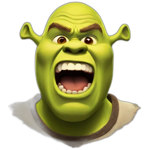 Shrek scream emoji