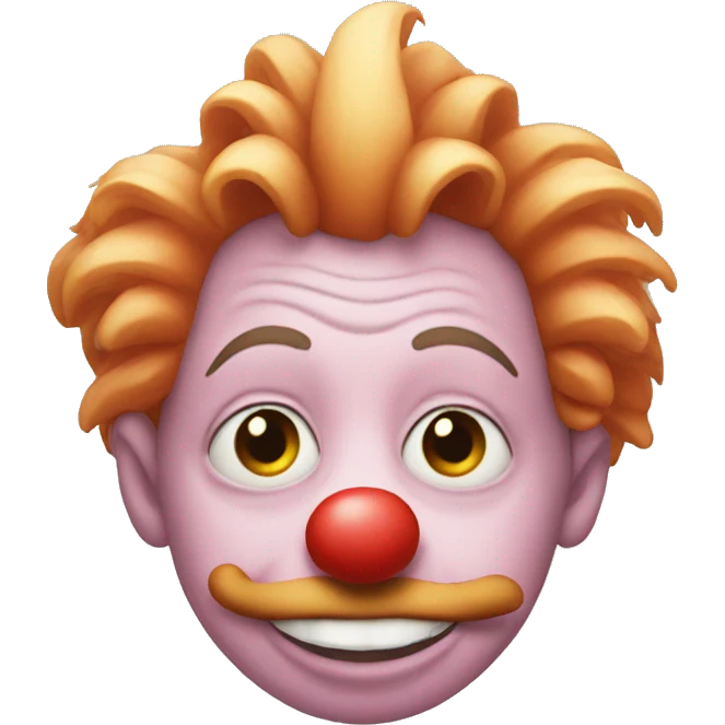 Clown with pig nose emoji
