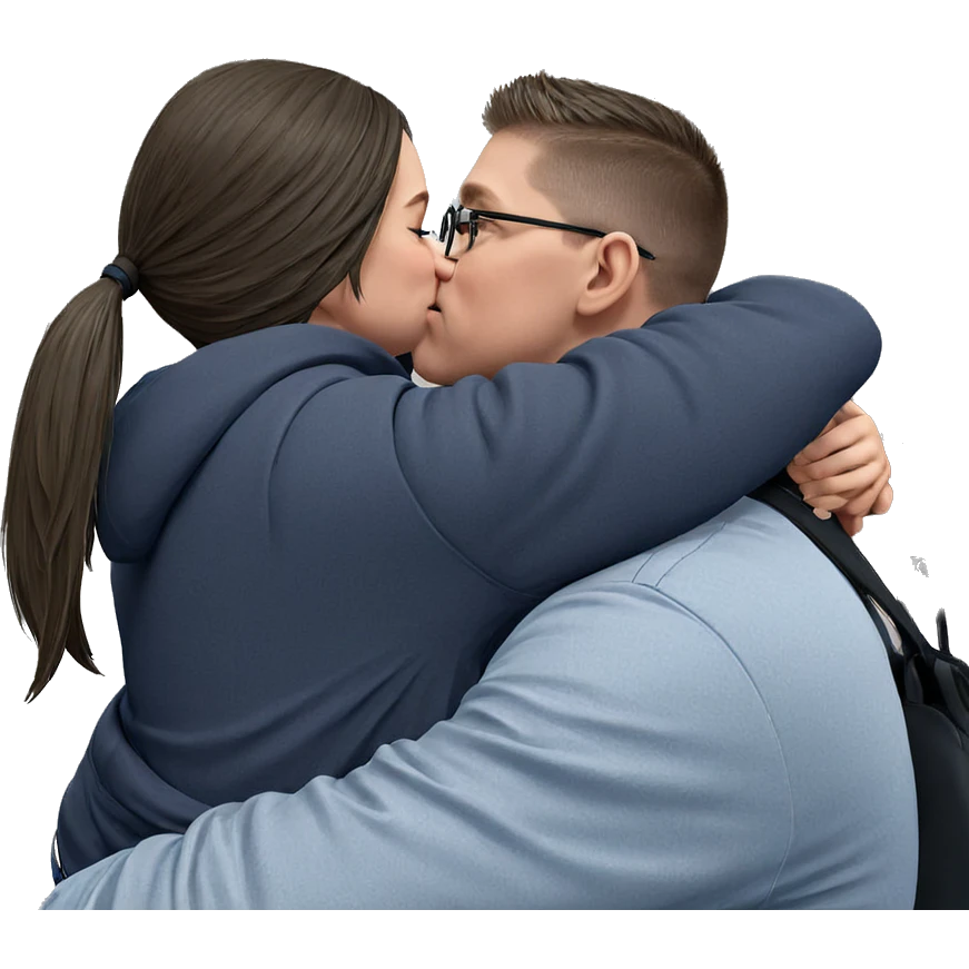 couple hugging in the city emoji