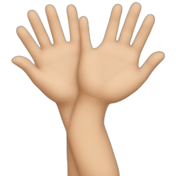 TWO HANDS emoji
