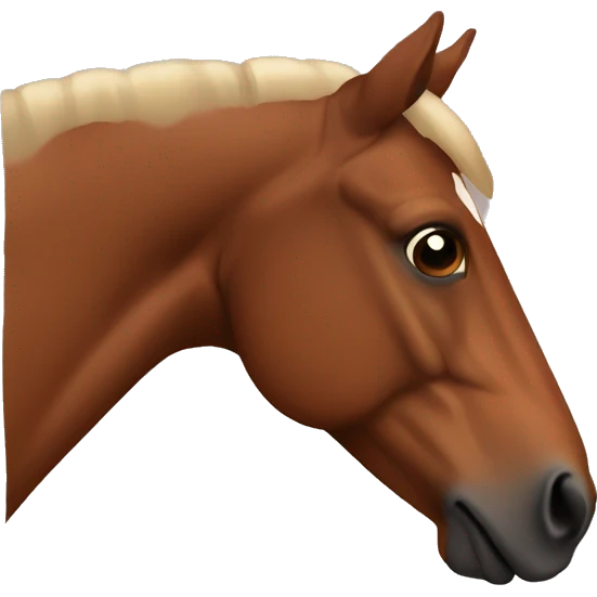 Brown horse head emoji