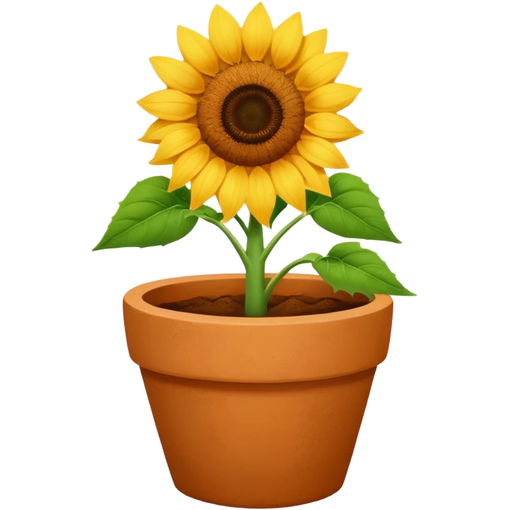 sunflower pot emoji