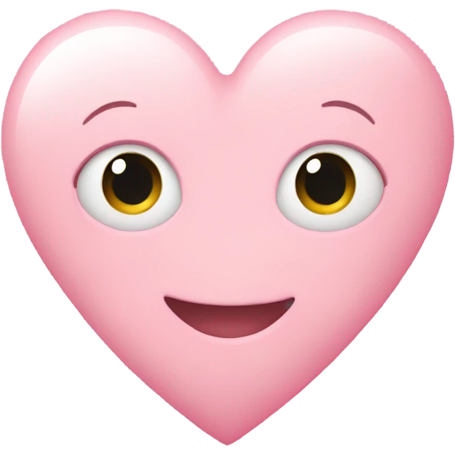 Pastel pink heart emoji
