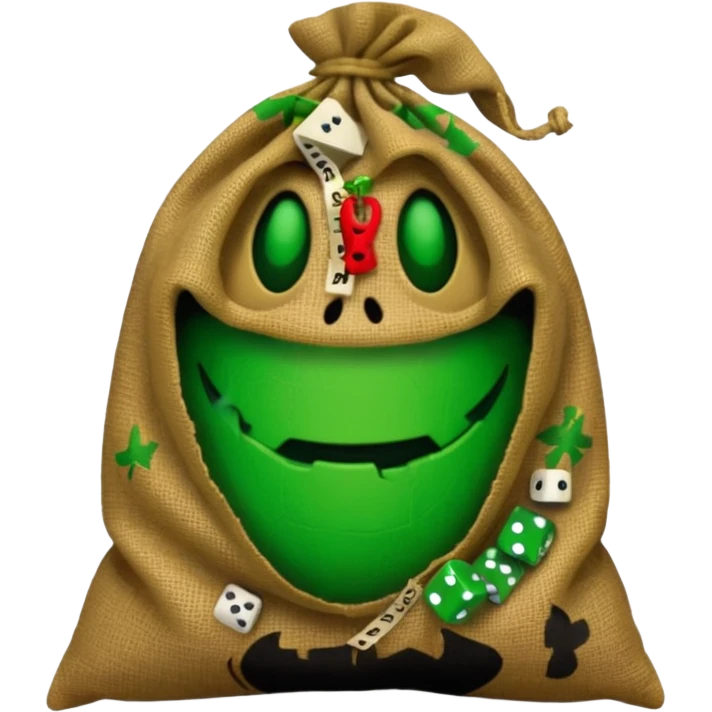 create Oogie boogie From nightmare before Christmas As Emojis that don’t already exists. emoji