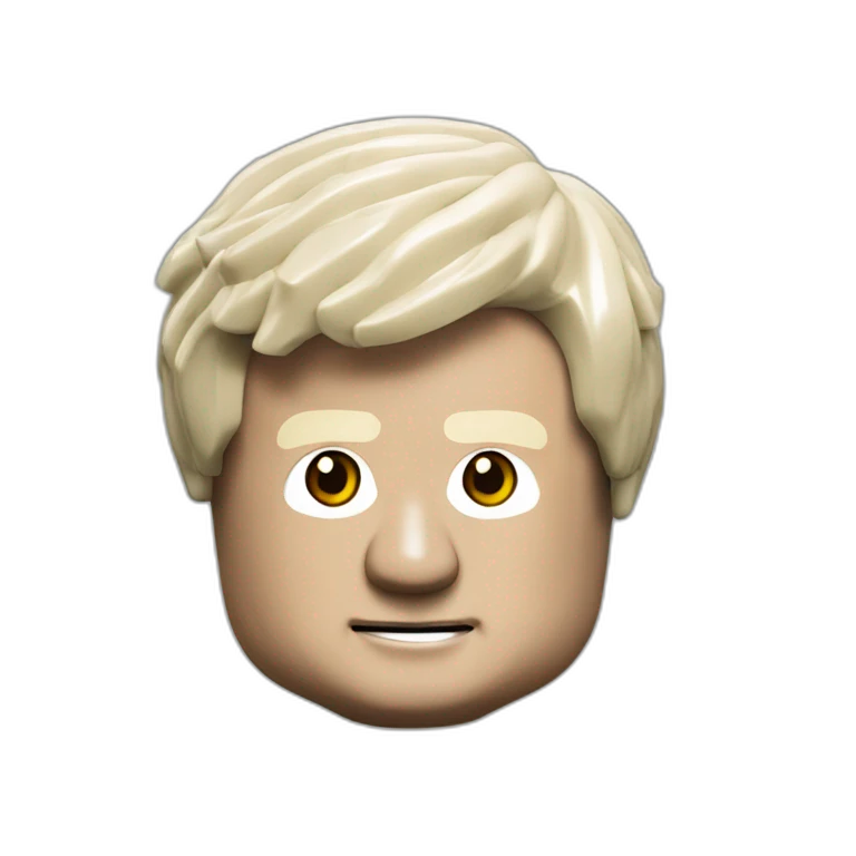 boris johnson as lego minifigure emoji