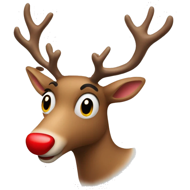 Red Nosed Reindeer emoji