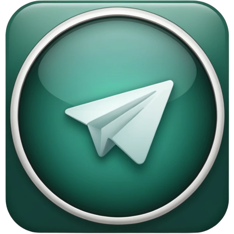 
dark green telegram icon emoji