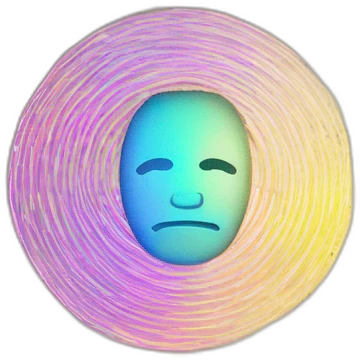 a colorful laser shining on binary documents emoji