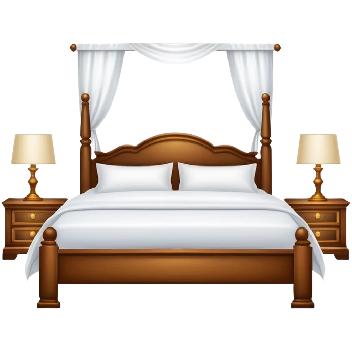 LUXURY BEDROOM WITH WHITE SHEETS emoji