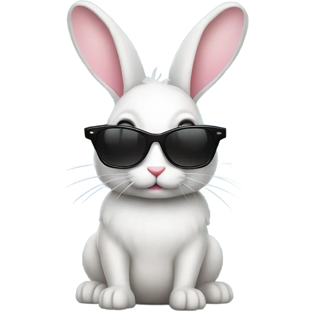 Bunny with sunglasses  emoji