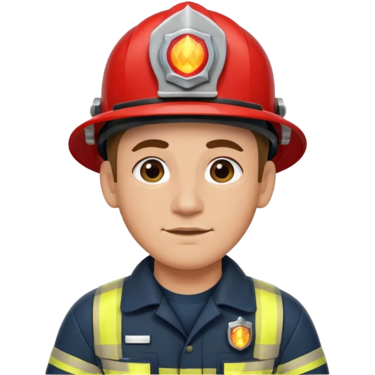 Fireman with very big earrings  emoji