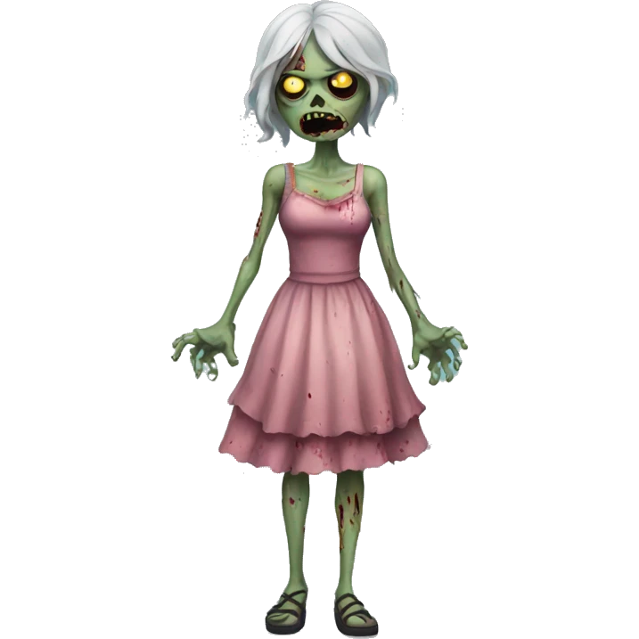 Zombie in dress emoji