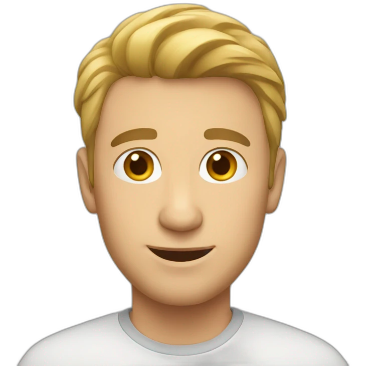 Caucasian man emoji