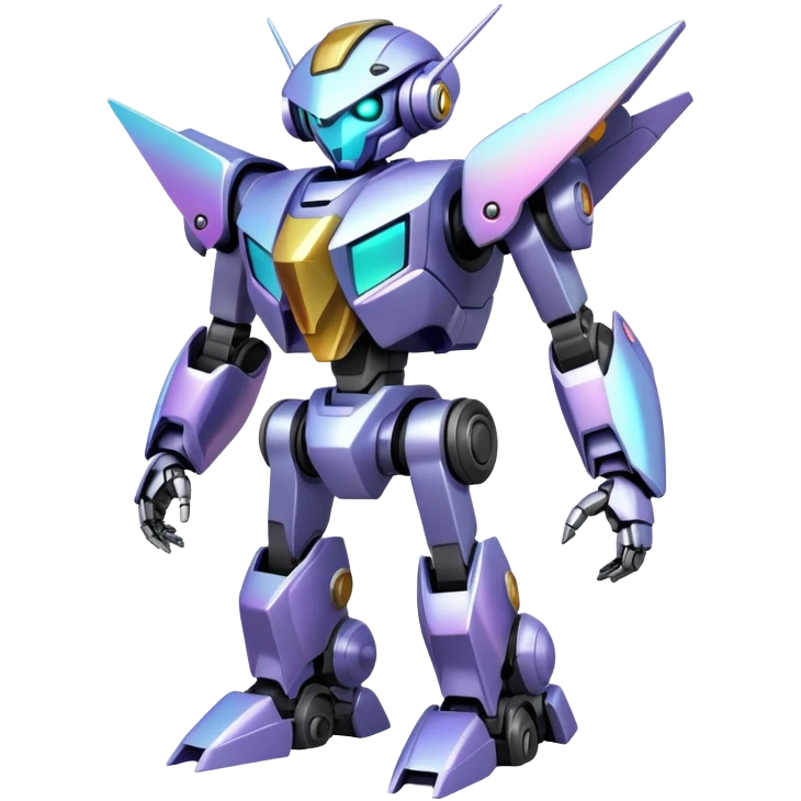 Iridescent modern medabot-mecha emoji