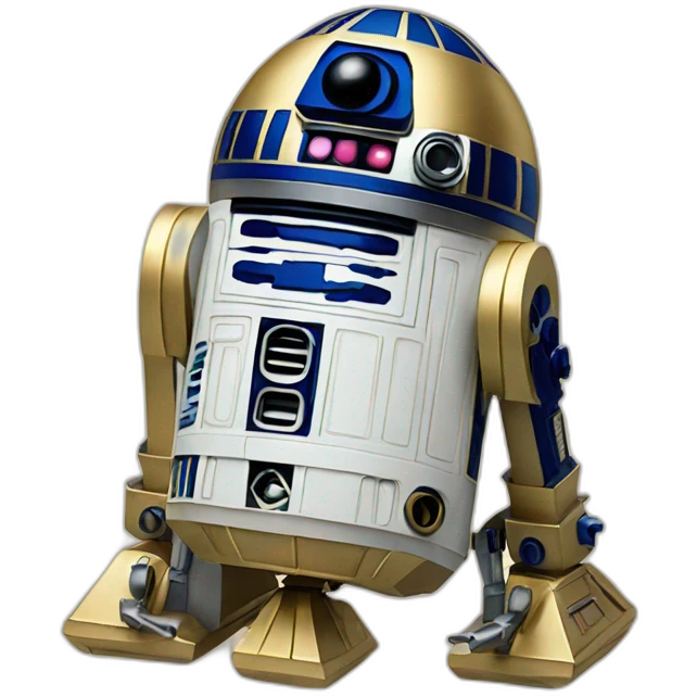 Gold r2d2 emoji