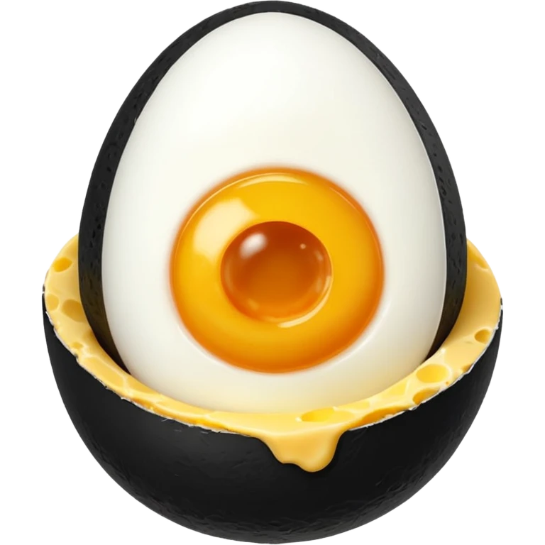 Zeytin peynir haşlanmış yumurta  emoji
