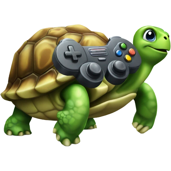 Turtle with gaming controller  emoji