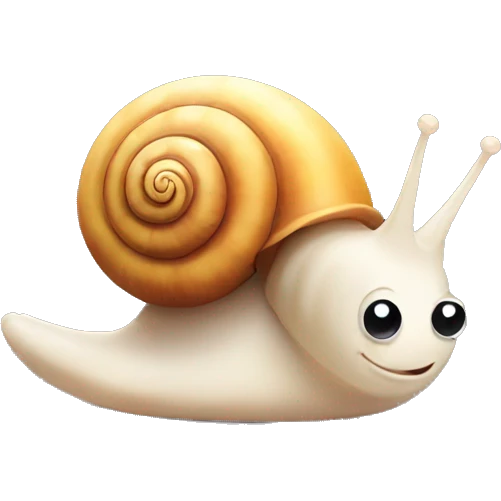 cute kawaii snail emoji