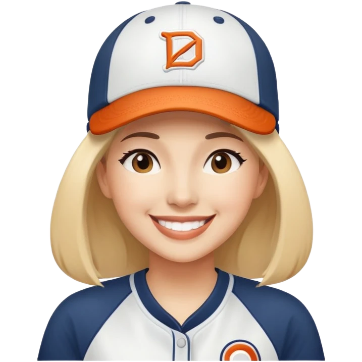 두산베어스를 응원하는 여성 emoji