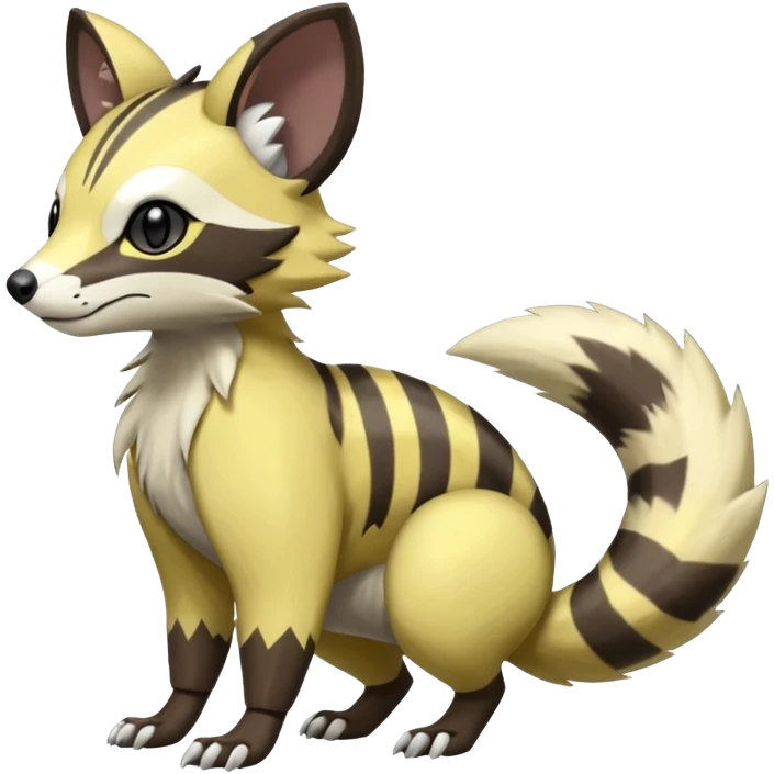 Civet-Electrike-Manectric-Genet-Furret-Fakemon-Pokémon-fusion-creature  emoji