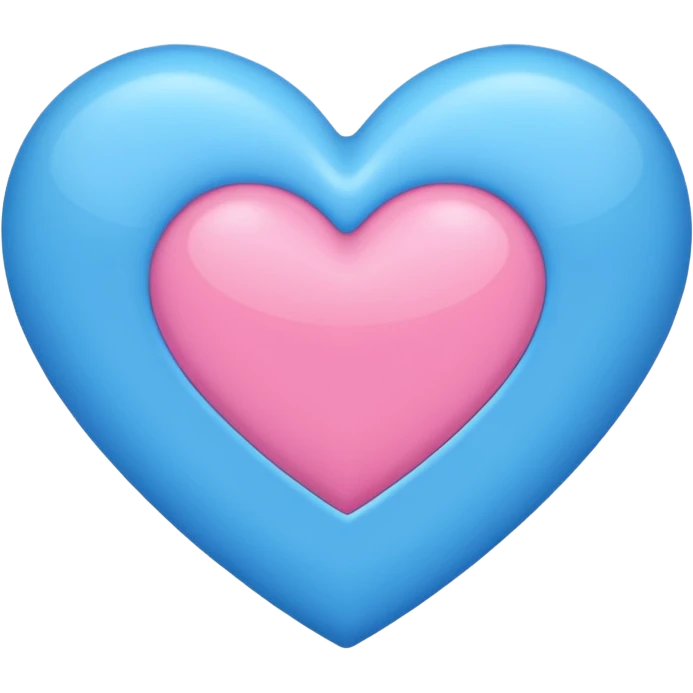 Pink and blue heart  emoji