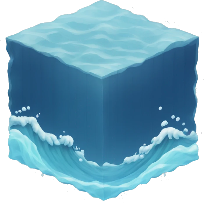 Wave water cube emoji