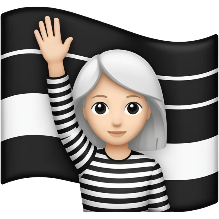 Le drapeau breton (gwenn ha du)  emoji