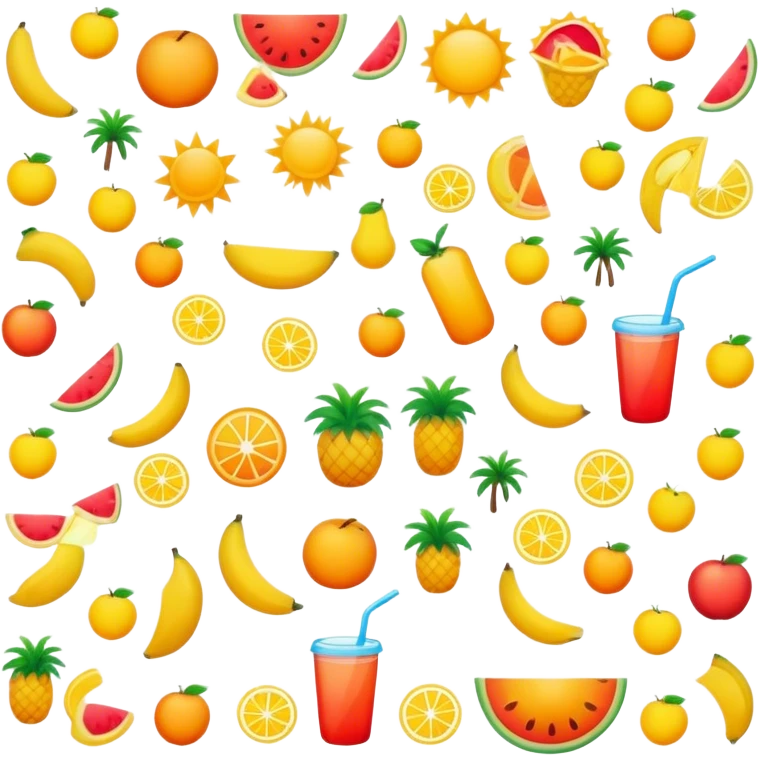 Summer color emoji