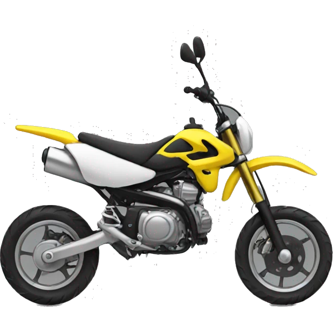 Yellow pitbike  emoji