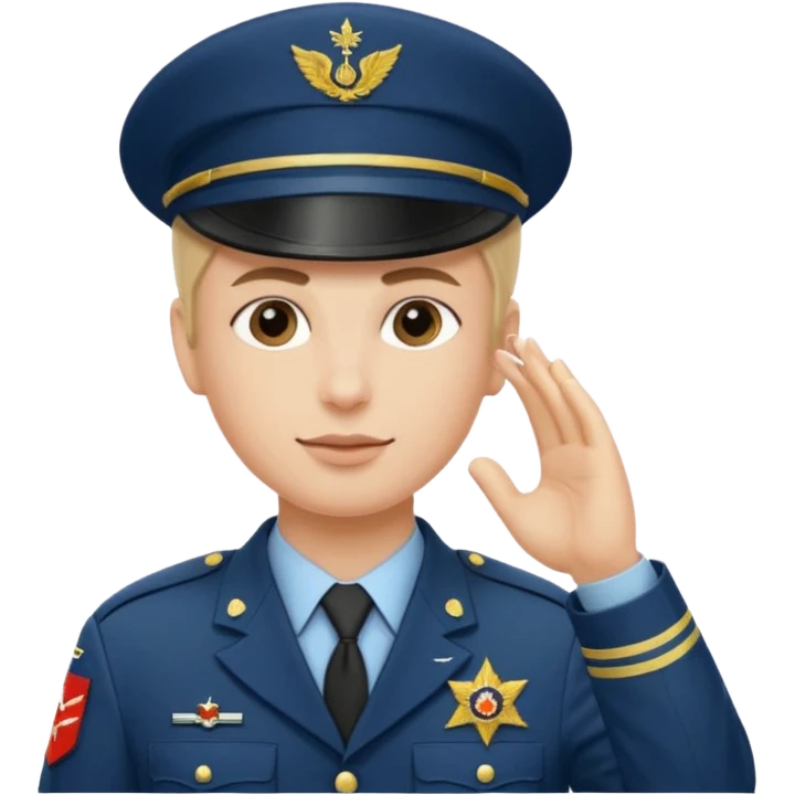 Soldaten in uniform der salotiert und den SAS Buchstaben auf der Mütze und Uniform emoji