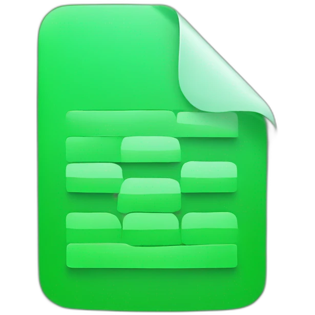 green code editor app logo with file emoji