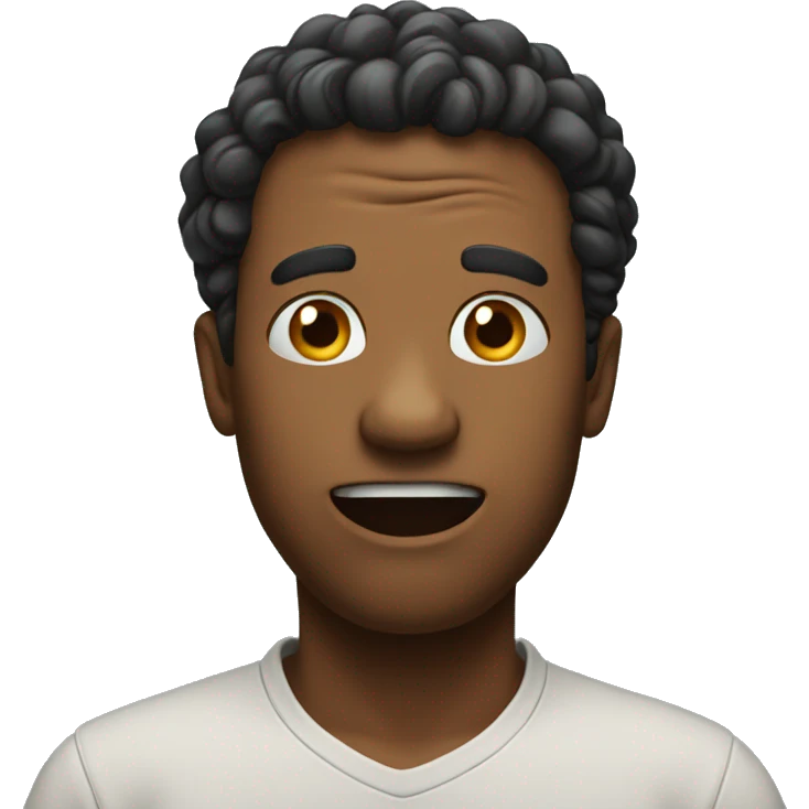 Confused but happy  emoji