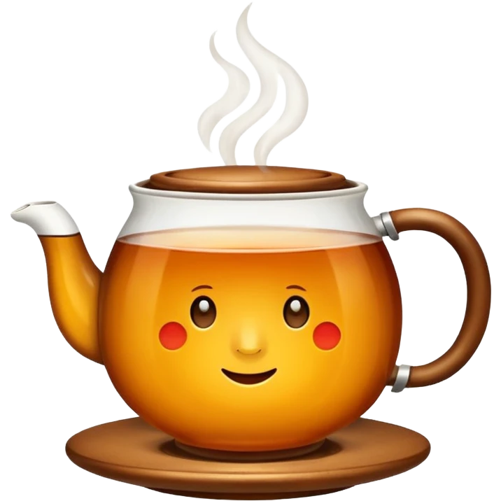 hot tea in a cup no face emoji