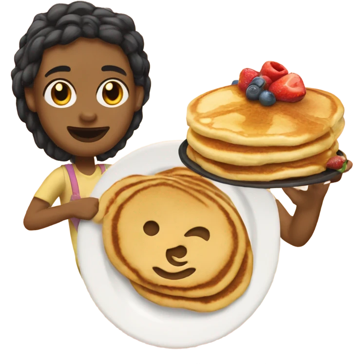 Peace love and pancakes emoji
