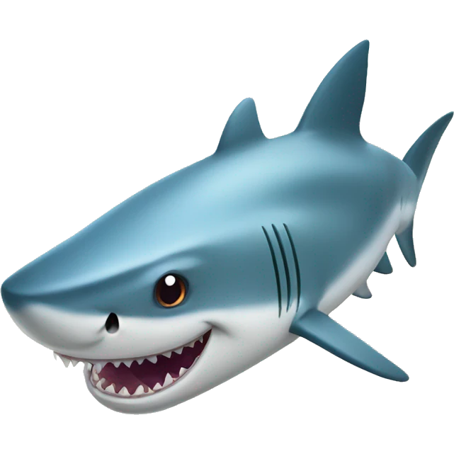 Funny shark  emoji