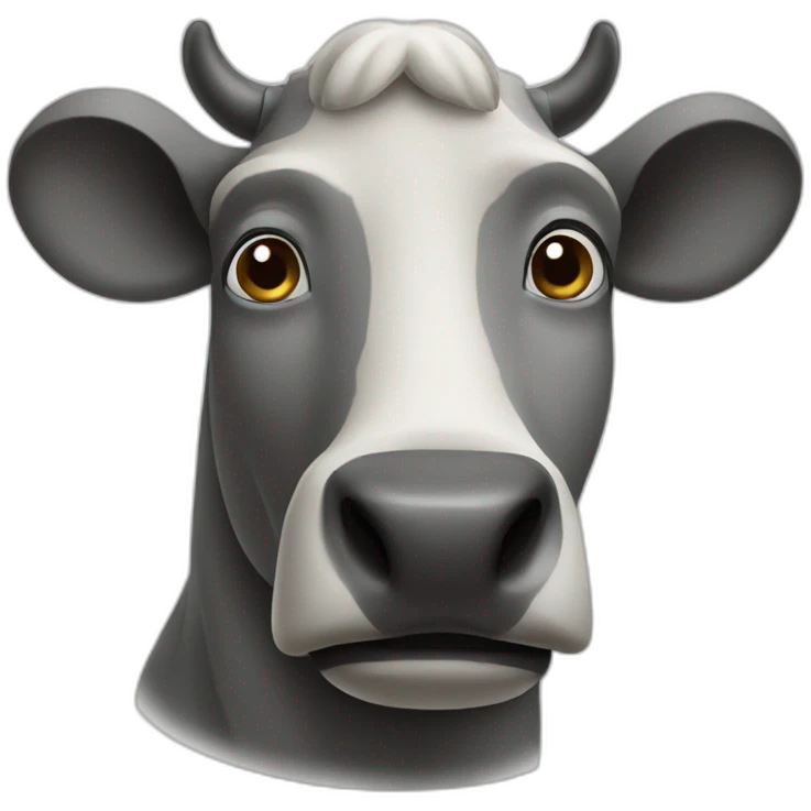 A moai cow emoji