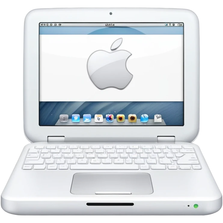 Apple iBook Y2K clamshell portable laptop emoji