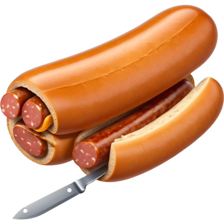 sausage with a blade inside emoji