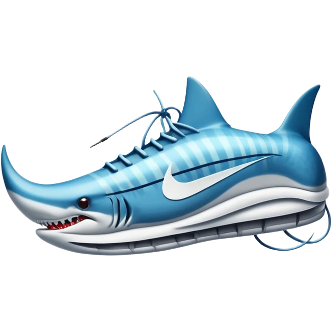 Tiburón con zapatos Nike  emoji
