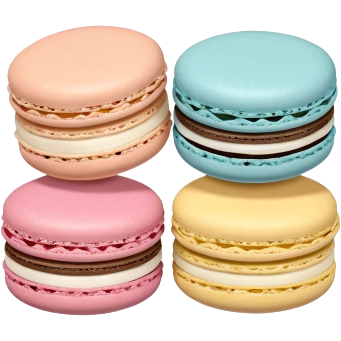 Three Macarons  emoji