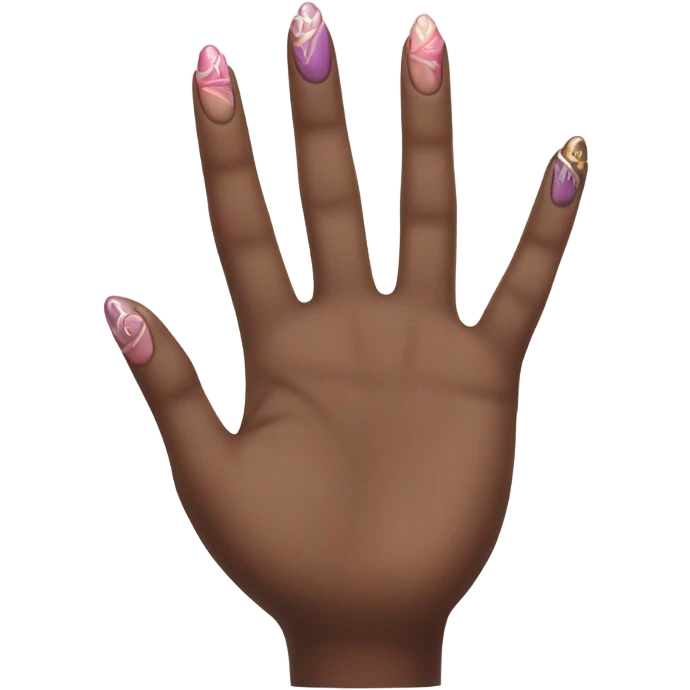 human with nails emoji