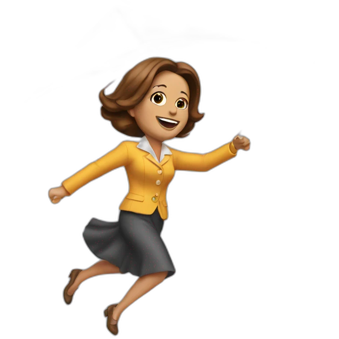 Macy pelosi  flying a kite emoji