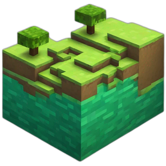 Minecraft logo in best emoji