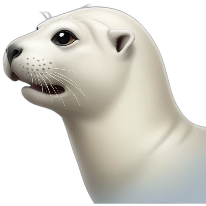 white sea lion emoji