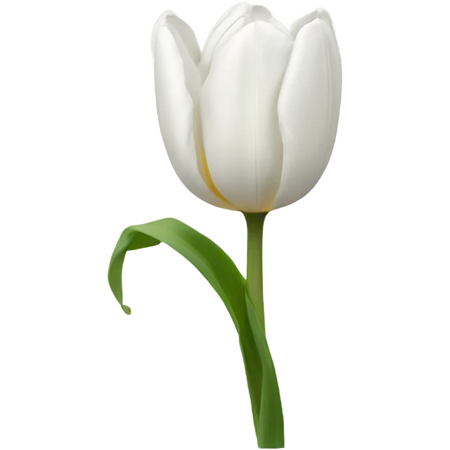 white tulip emoji