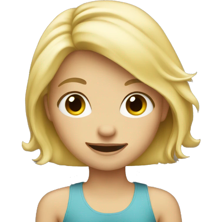 Blond girl  emoji