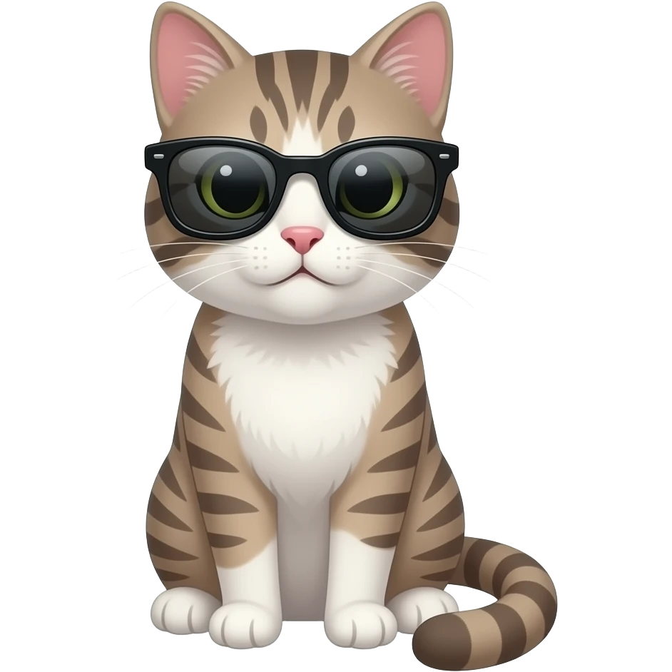 Cat wearing sunglasses emoji