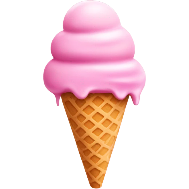 pink ice cream emoji