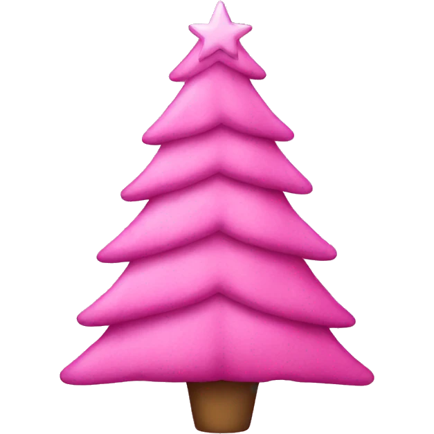 pink christmas tree  emoji