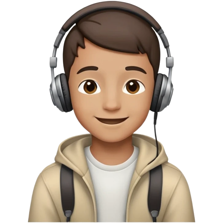 boy listen music emoji